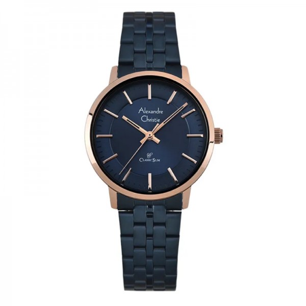 Alexandre Christie AC 8692 Rosegold Blue Lady LHBURBU Alexandre Christie AC 8692 Rosegold Blue Lady LHBURBU